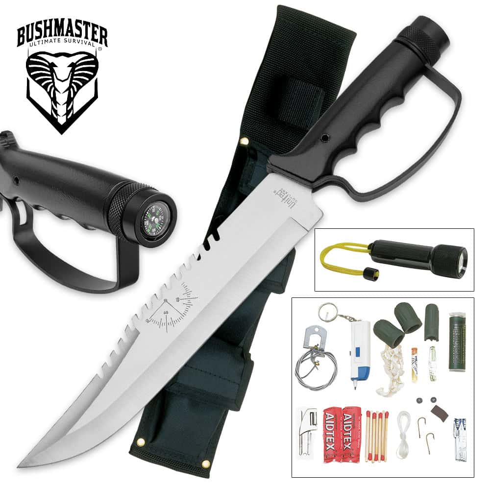 United Cutlery Bushmaster Survival Knife Free Shipping