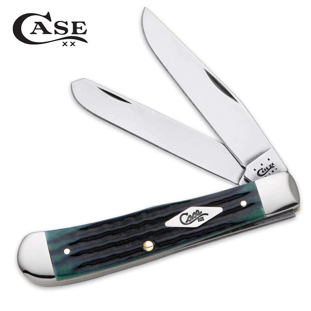 Case Kentucky Bluegrass Bone Trapper Pocket Knife Free Shipping!