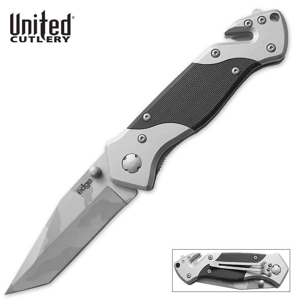 United Cutlery Edge Camo Rescue Pocket Knife Free Shipping!