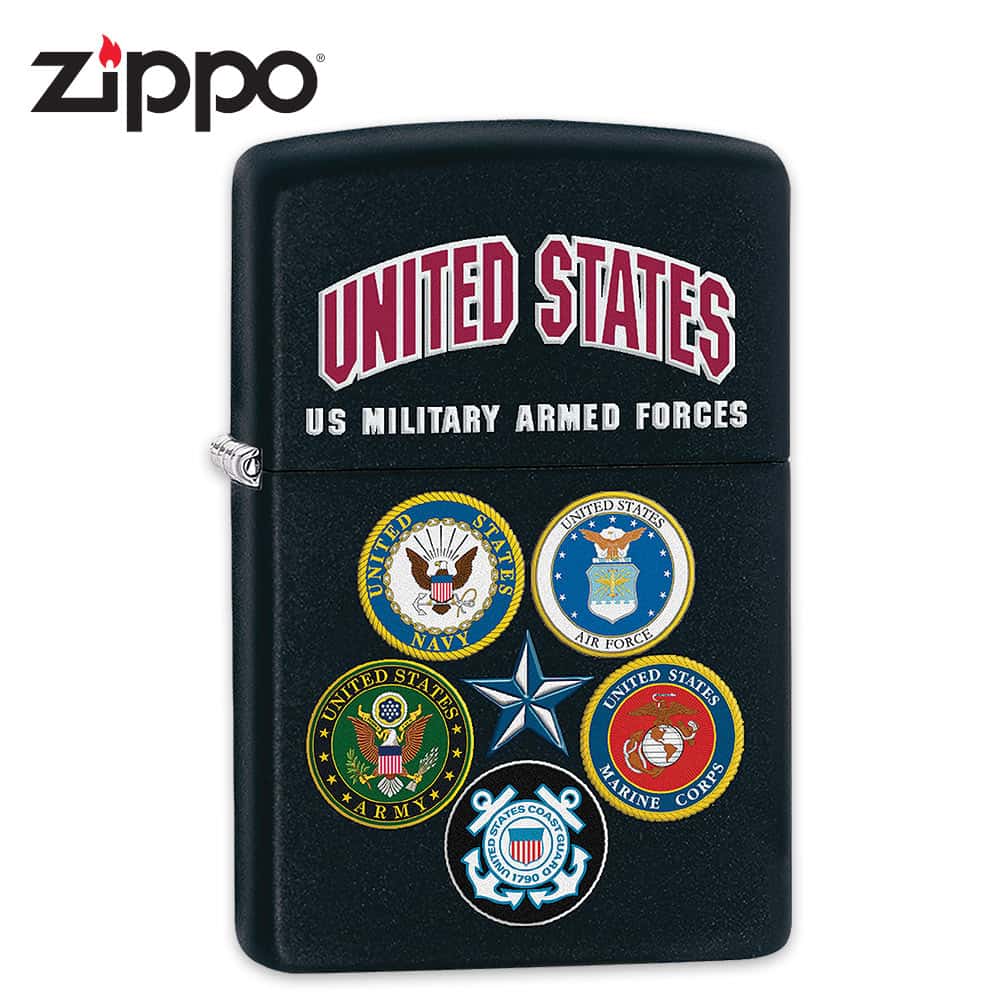 US Military Armed Forces Zippo Lighter Free Shipping!