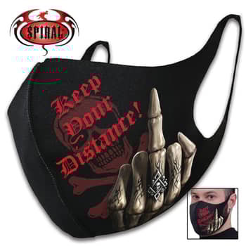 The reusable and washable Keep Your Distance Protective Face Mask is perfect for cycling, camping, workers and daily use