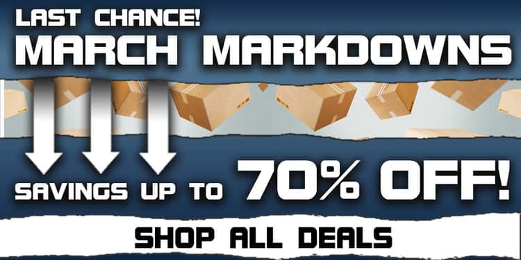 MARCH MARKDOWNS