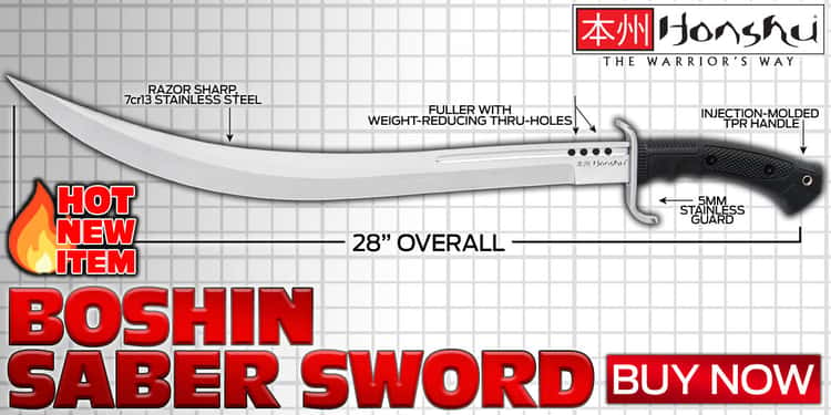 HONSHU BOSHIN SABER SWORD AND SHEATH
