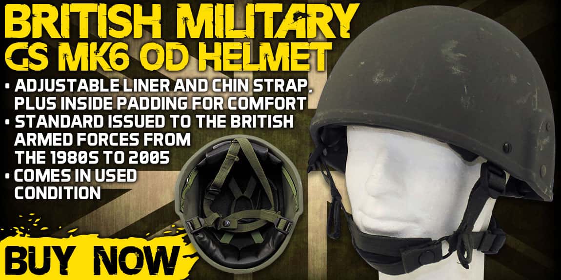 British Military GS MK6 OD Helmet