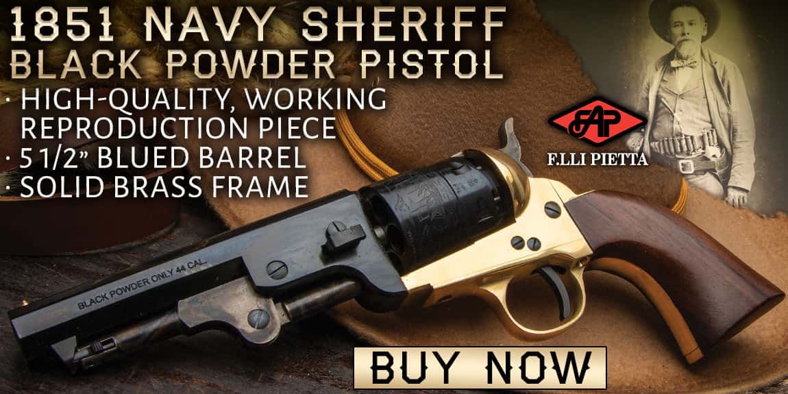 1851 Navy Sheriff Black Powder Pistol