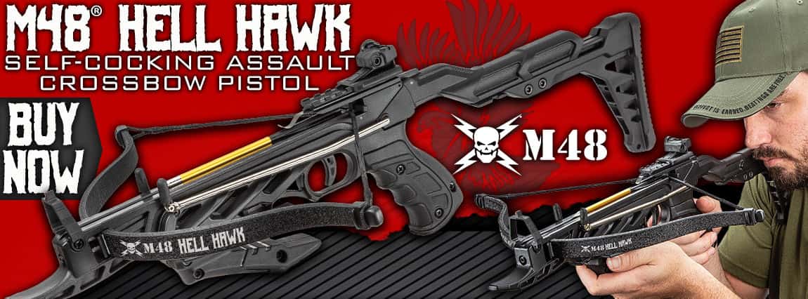 M48 Hell Hawk Self-Cocking Assault Crossbow Pistol