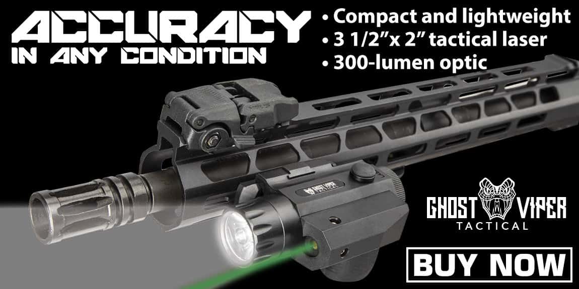 Ghost Viper Tactical 300 Green Laser And Flashlight Combo