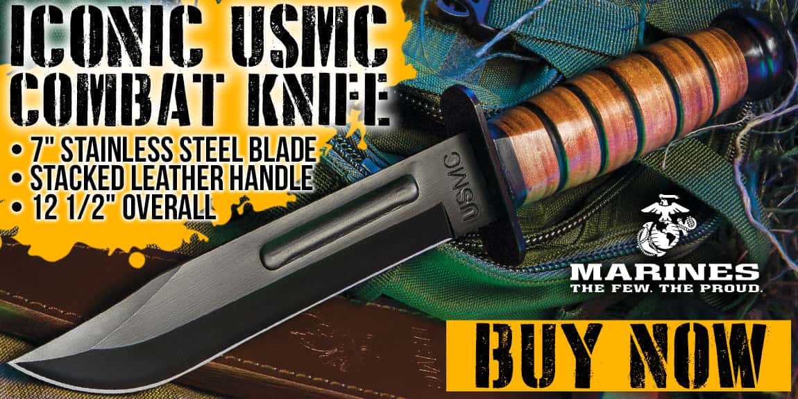 USMC Combat Fighter Fixed Blade Knife