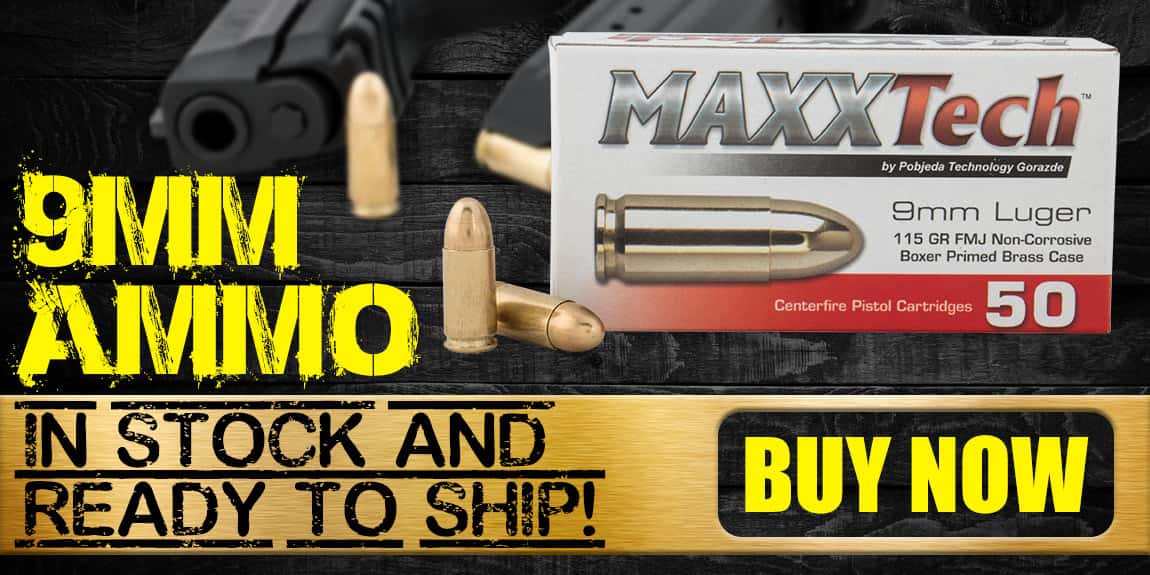 MaxxTech 9MM 115 Grain FMJ