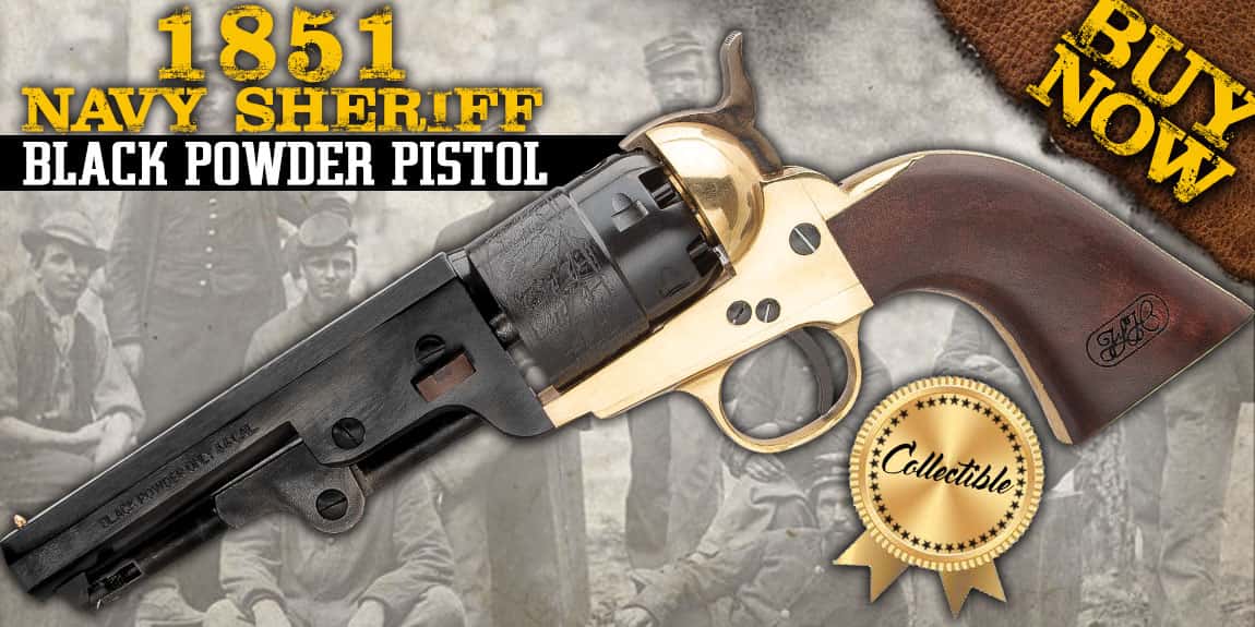 1851 Navy Sheriff Black Powder Pistol