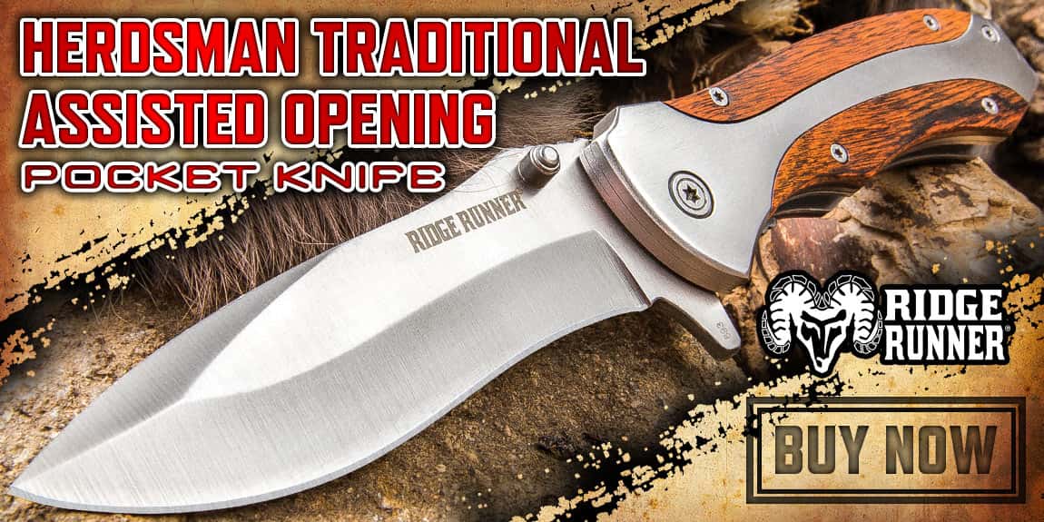 Ridge Runner Herdsman Traditional Assisted Opening Pocket Knife