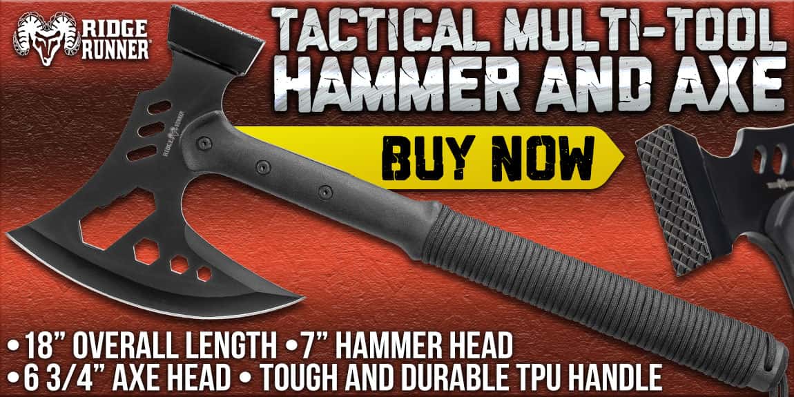 Ridge Runner Tactical Multi-Tool Hammer And Axe