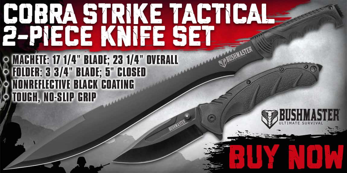 Bushmaster Cobra Strike Tactical Knife Set