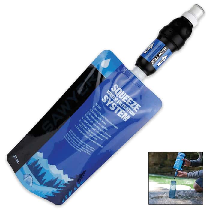 Sawyer Squeeze Filter One Liter Bag Free Shipping!