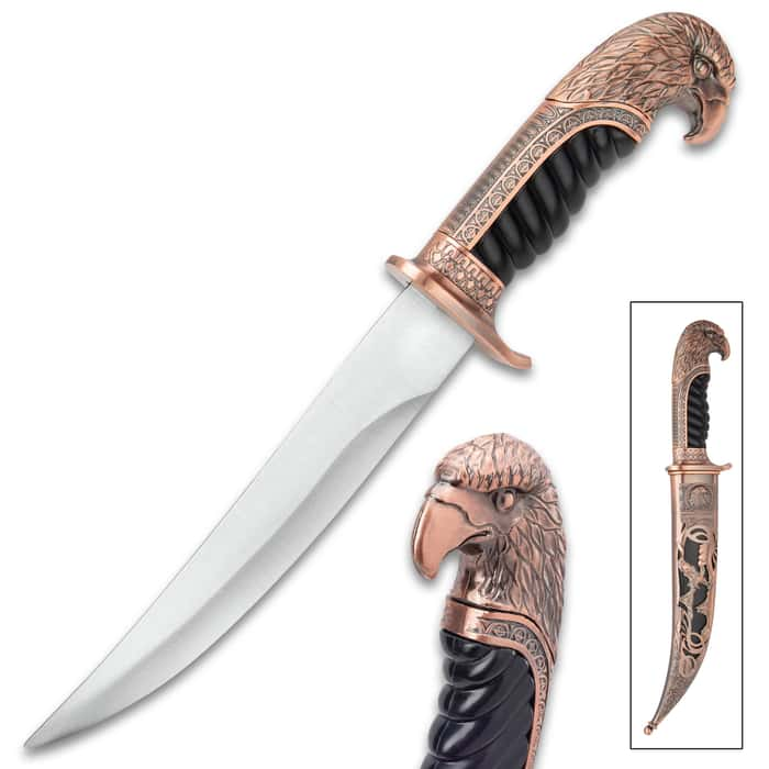 Royal Hunter Eagle Head Knife - Copper