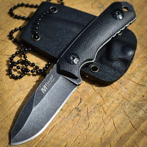 4 75 M Tech Tactical G10 Survival Army Fixed Blade Mini Neck Knife W Sheath