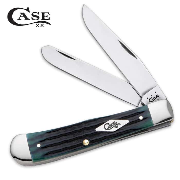 Case Kentucky Bluegrass Bone Trapper Pocket Knife Free Shipping!