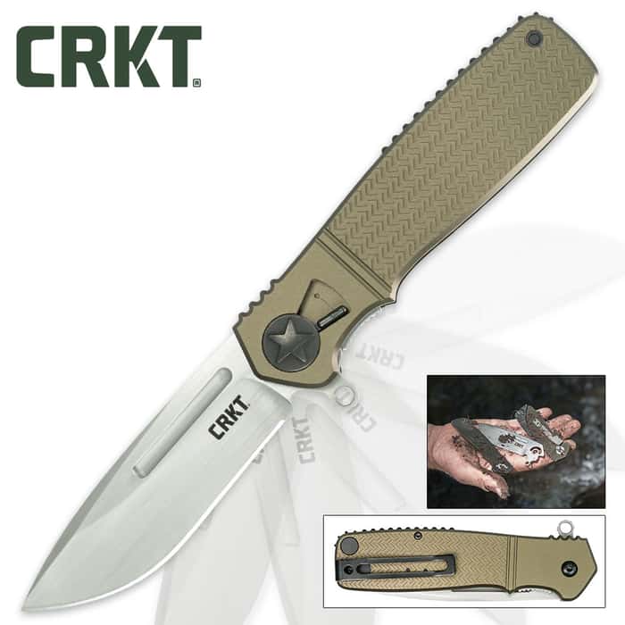 CRKT Homefront Pocket Knife Field Strip No Free Shipping!