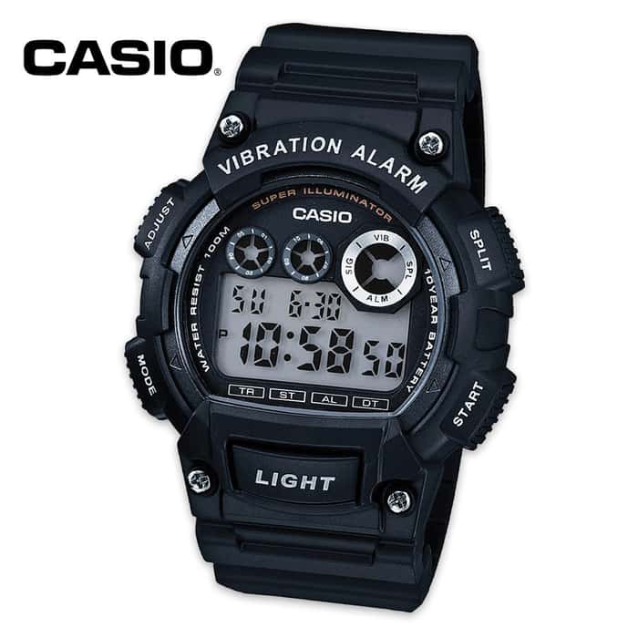 casio w735h vibration alarm