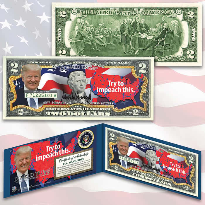 Trump Impeachment 2 Bill Legal US Tender,