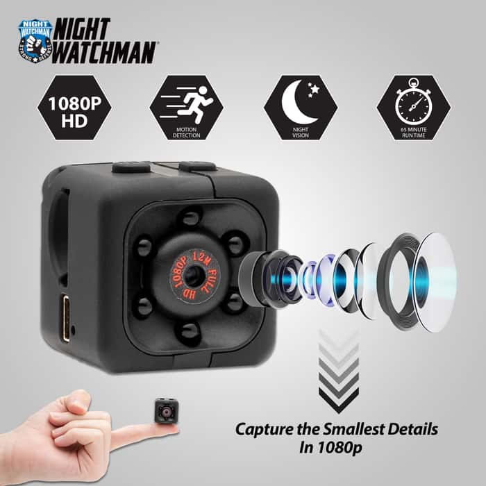 Night Watchman Mini Spy Camera 1080P, Night