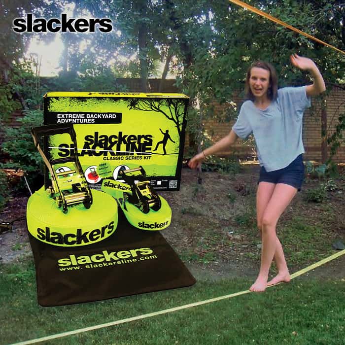 Slackers Slackline With Teaching Line 50 Ft. Free Shipping!