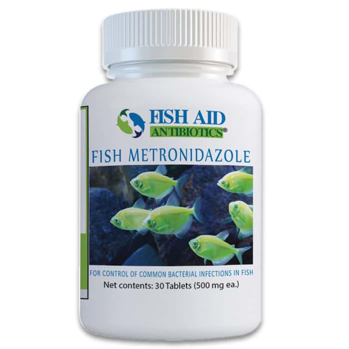 Fish Aid Antibiotics Metronidazole 500 Mg 30