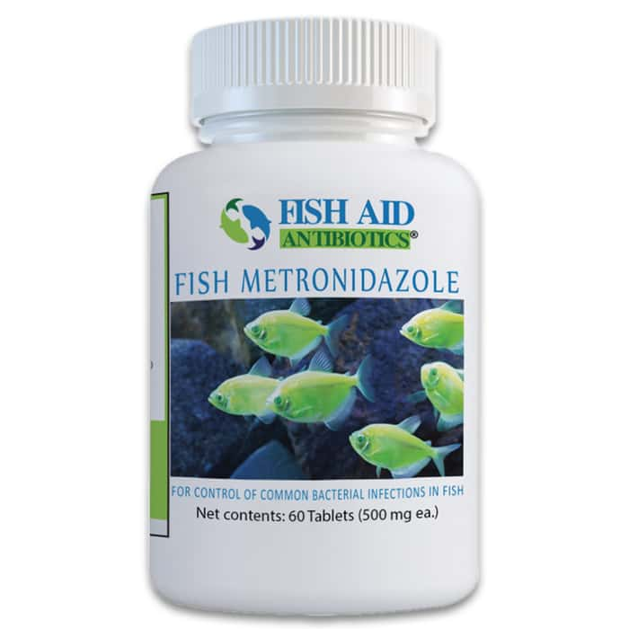 Fish Aid Antibiotics Metronidazole 500 Mg 60