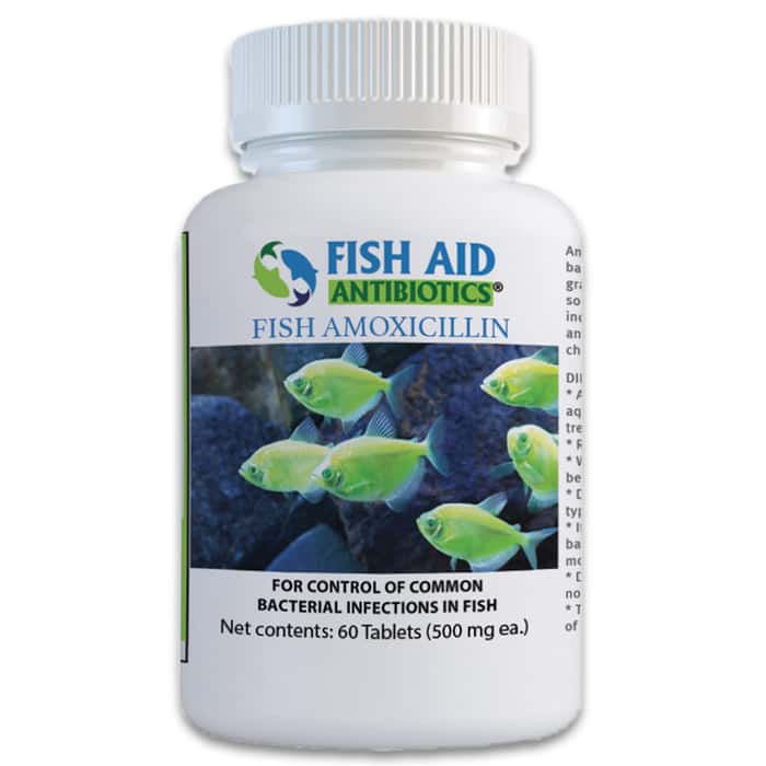 Fish Aid Antibiotics Amoxicillin 500 Mg 60