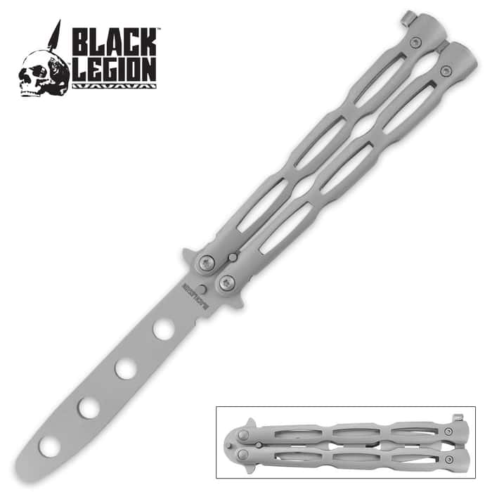 Black Legion Balisong Butterfly Knife Trainer Free Shipping!