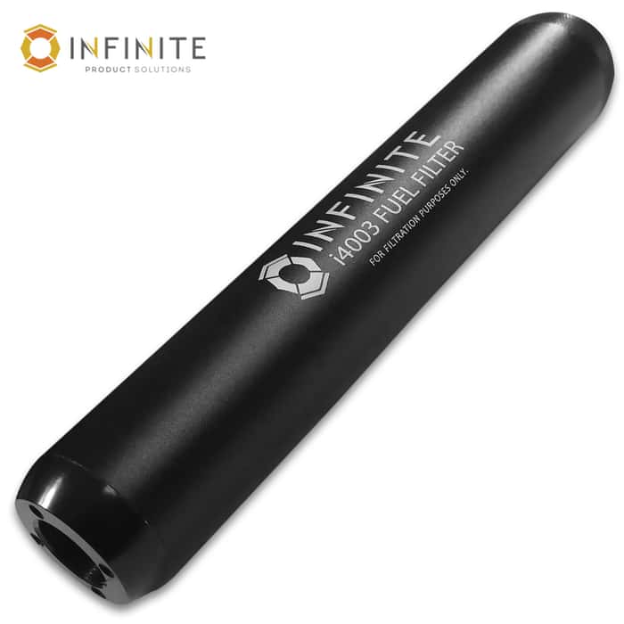 Premium Inline Fuel Filter Black Solvent Trap,