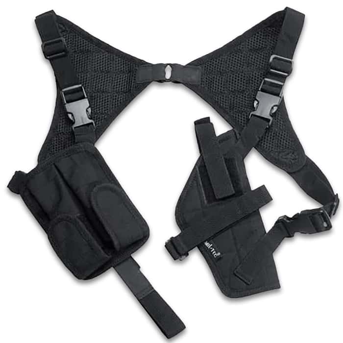 Mil Tec Black Cordura Shoulder Holster Nylon