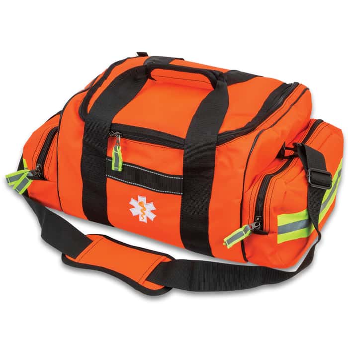 First Responder Bag Spacious Compartments, Zippered Pockets,