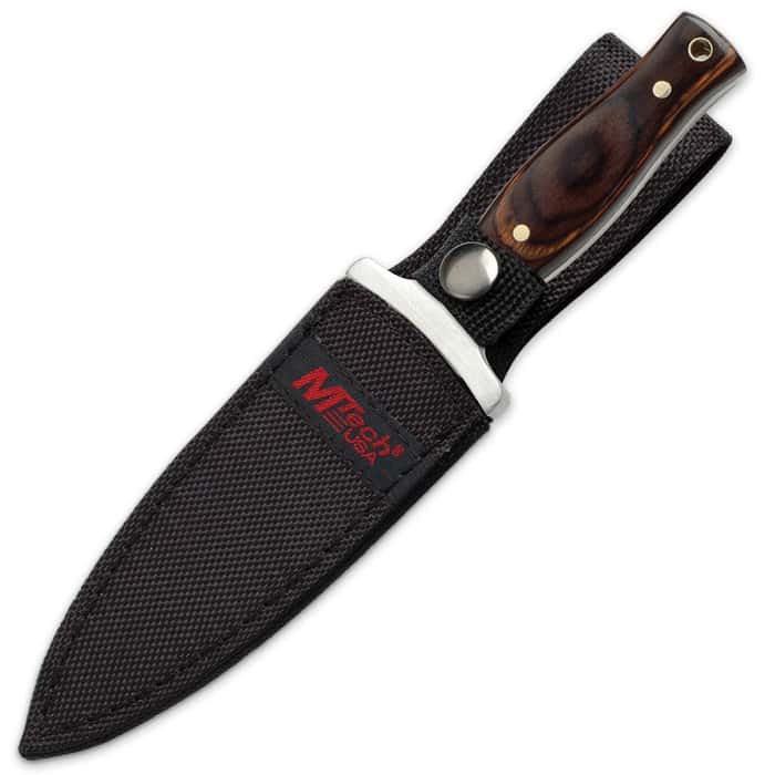 MTech Boot Knife With Pakkawood Handle 9”