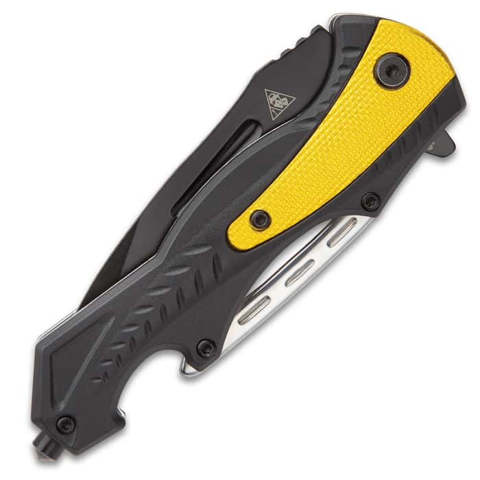 SHTF Yellow Jacket Assisted Opening Pocket Knife