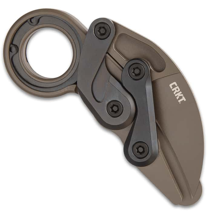 CRKT Provoke Earth Folding Karambit Knife D2