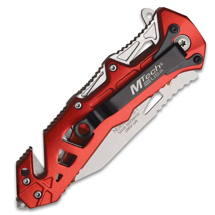 MTech Red Skeleton Pocket Knife Free Shipping!