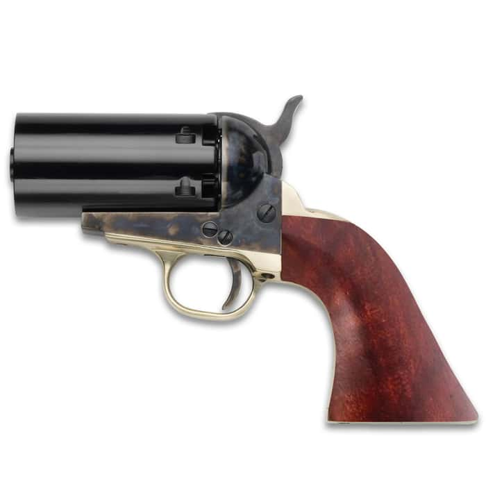 1851 Navy Pepperbox Black Powder Pistol Casehardened