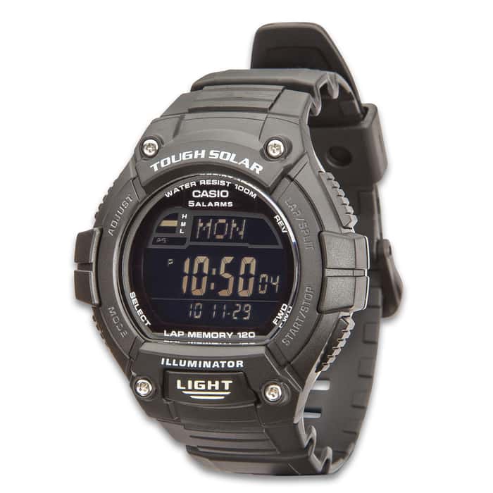 casio women's solar atomic watch
