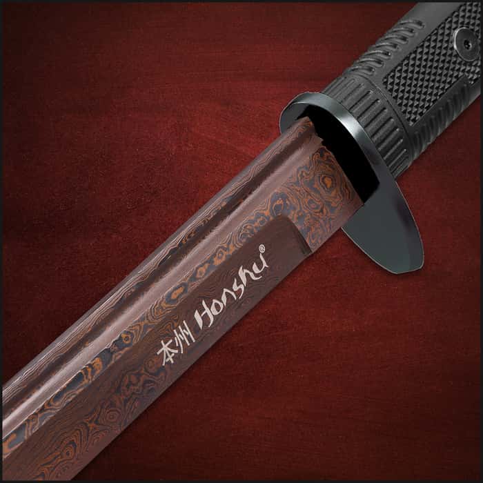 Honshu Boshin HellFyre Damascus Katana (Handmade)