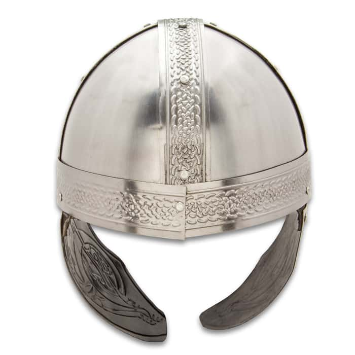 Viking Helmet With Nose Guard Lightweight Aluminum