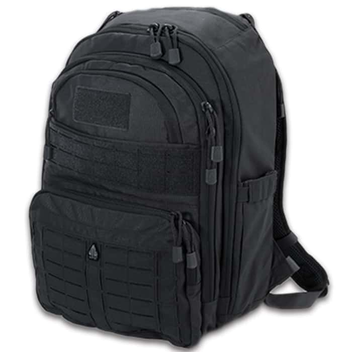 Black Overbound Pack 600D  Nylon Construction Reinforced