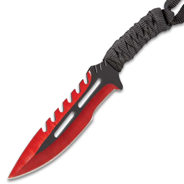 Red Reign Short Sword and Throwing Knife Set