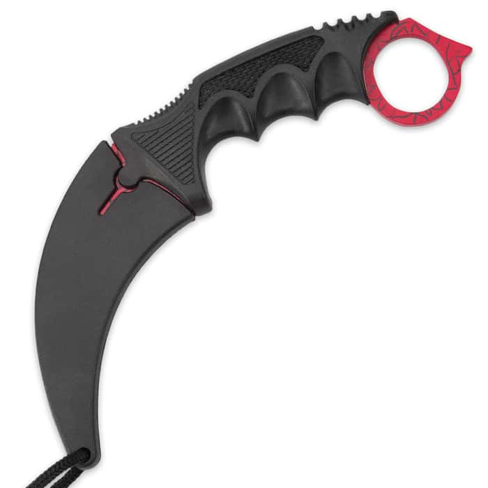 Black Legion Red Spider Web Karambit - Free Shipping!