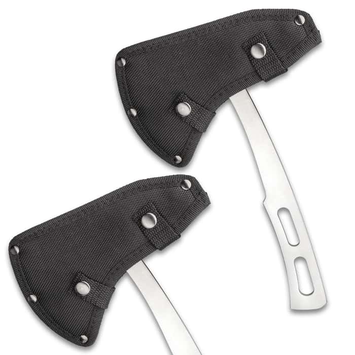 10" SURVIVAL TOMAHAWK TACTICAL THROWING AXE SET
