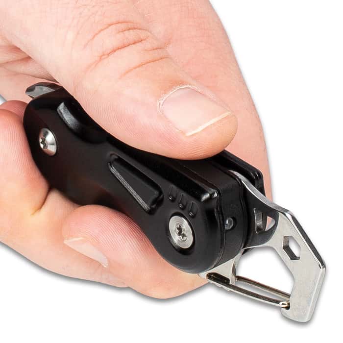 Mini Black Utility Pocket Knife Stainless Steel