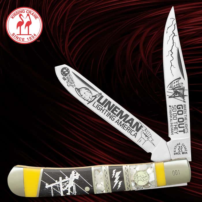 Kissing Crane Lineman II Trapper Pocket Knife