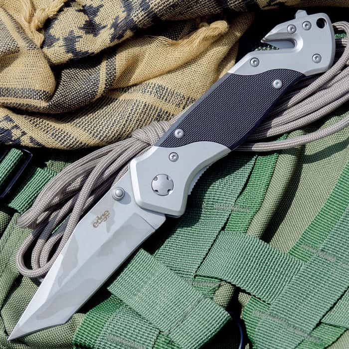 United Cutlery Edge Camo Rescue Pocket Knife Free Shipping!