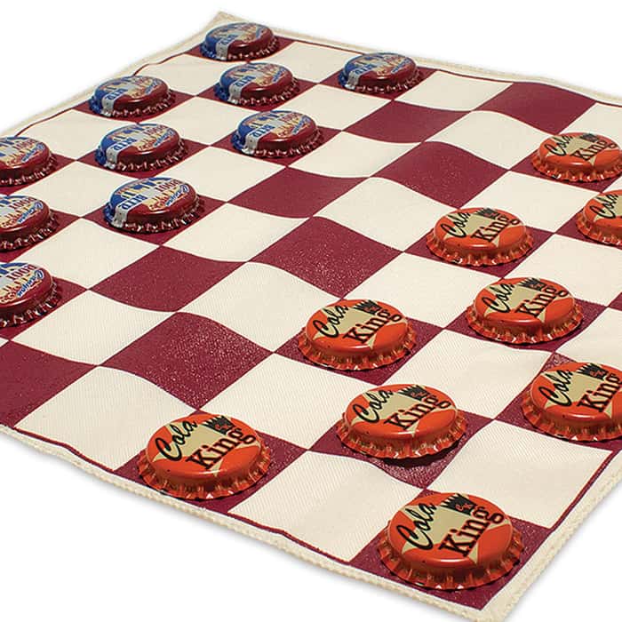 Bottle Cap Checkers Game Free Shipping!