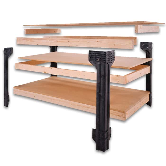2 x 4 Basics AnySize Workbench Kit with ShelfLinks Free Shipping!